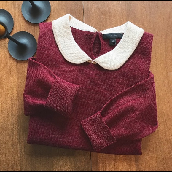 J. Crew Sweaters - J. Crew Peter Pan Collar Alpaca Wool Sweater